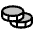 Coins Duotone Icon from Phosphor Duotone Set