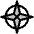 Compass Rose Duotone Icon from Phosphor Duotone Set