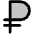 Currency Rub Duotone Icon from Phosphor Duotone Set