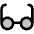 Eyeglasses Duotone Icon from Phosphor Duotone Set