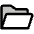 Folder Open Duotone Icon from Phosphor Duotone Set