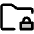 Folder Simple Lock Duotone Icon from Phosphor Duotone Set