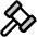 Gavel Duotone Icon from Phosphor Duotone Set