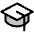 Graduation Cap Duotone Icon from Phosphor Duotone Set