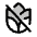 Grains Slash Duotone Icon from Phosphor Duotone Set