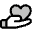 Hand Heart Duotone Icon from Phosphor Duotone Set