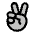 Hand Peace Duotone Icon from Phosphor Duotone Set