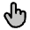 Hand Pointing Duotone Icon from Phosphor Duotone Set