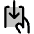 Hand Withdraw Duotone Icon from Phosphor Duotone Set