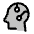 Head Circuit Duotone Icon from Phosphor Duotone Set