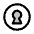 Keyhole Duotone Icon from Phosphor Duotone Set