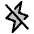 Lightning Slash Duotone Icon from Phosphor Duotone Set