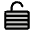 Lock Laminated Open Duotone Icon from Phosphor Duotone Set