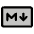 Markdown Logo Duotone Icon from Phosphor Duotone Set