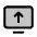 Monitor Arrow Up Duotone Icon from Phosphor Duotone Set