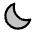 Moon Duotone Icon from Phosphor Duotone Set