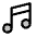 Music Notes Duotone Icon from Phosphor Duotone Set