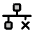 Network X Duotone Icon from Phosphor Duotone Set