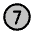 Number Circle Seven Duotone Icon from Phosphor Duotone Set
