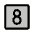 Number Square Eight Duotone Icon from Phosphor Duotone Set