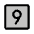 Number Square Nine Duotone Icon from Phosphor Duotone Set