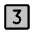 Number Square Three Duotone Icon from Phosphor Duotone Set
