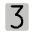 Number Three Duotone Icon from Phosphor Duotone Set