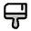 Paint Brush Broad Duotone Icon from Phosphor Duotone Set