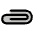 Paperclip Horizontal Duotone Icon from Phosphor Duotone Set