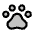 Paw Print Duotone Icon from Phosphor Duotone Set