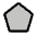 Pentagon Duotone Icon from Phosphor Duotone Set