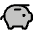 Piggy Bank Duotone Icon from Phosphor Duotone Set