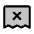 Receipt X Duotone Icon from Phosphor Duotone Set
