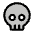 Skull Duotone Icon from Phosphor Duotone Set