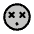 Smiley X Eyes Duotone Icon from Phosphor Duotone Set