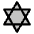 Star Of David Duotone Icon from Phosphor Duotone Set