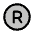 Trademark Registered Duotone Icon from Phosphor Duotone Set