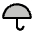 Umbrella Simple Duotone Icon from Phosphor Duotone Set