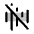Waveform Slash Duotone Icon from Phosphor Duotone Set
