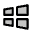 Windows Logo Duotone Icon from Phosphor Duotone Set