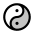 Yin Yang Duotone Icon from Phosphor Duotone Set