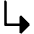 Arrow Elbow Down Right Fill Icon from Phosphor Fill Set