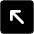 Arrow Square Up Left Fill Icon from Phosphor Fill Set