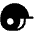 Baseball Helmet Fill Icon from Phosphor Fill Set