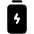 Battery Charging Vertical Fill Icon from Phosphor Fill Set