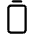 Battery Vertical Empty Fill Icon from Phosphor Fill Set