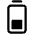 Battery Vertical Medium Fill Icon from Phosphor Fill Set