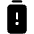 Battery Warning Vertical Fill Icon from Phosphor Fill Set | Free Download as SVG Vector and Transparent PNG | Streamline icons