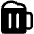 Beer Stein Fill Icon from Phosphor Fill Set