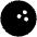 Bowling Ball Fill Icon from Phosphor Fill Set